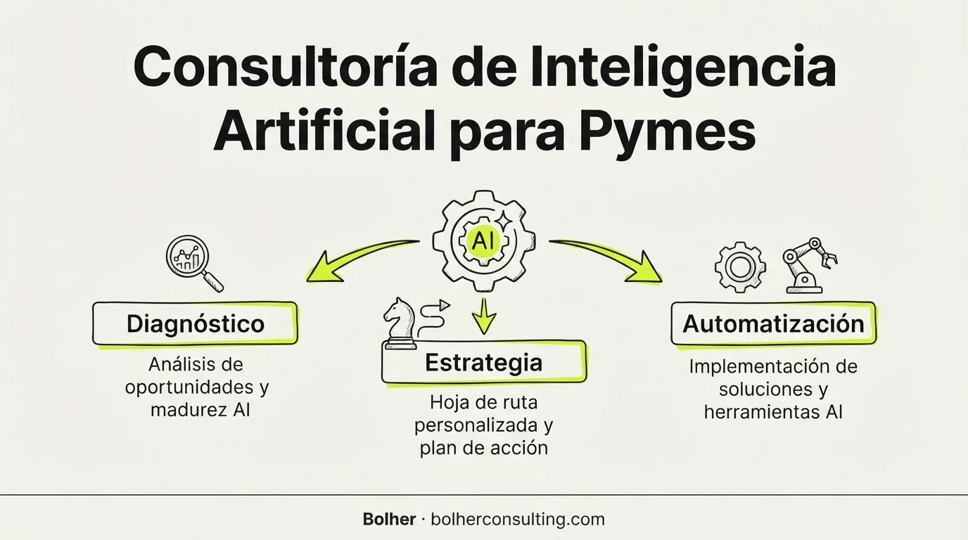Consultor de IA: qué hace, cuándo lo necesitas y cuánto cuesta