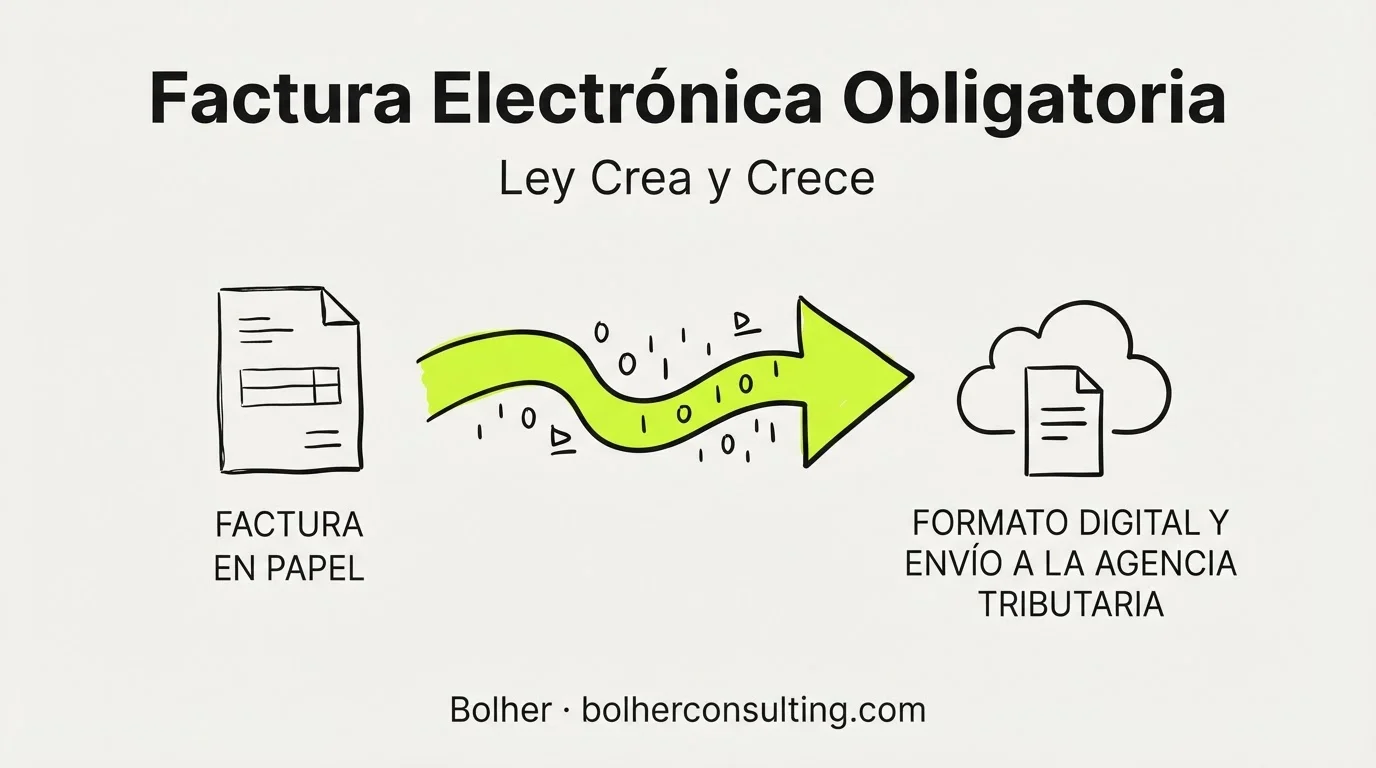 Factura electrónica obligatoria: qué cambia y cuándo entra en vigor