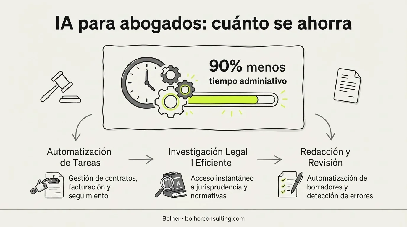 IA para abogados: cuánto se ahorra de verdad (con números)