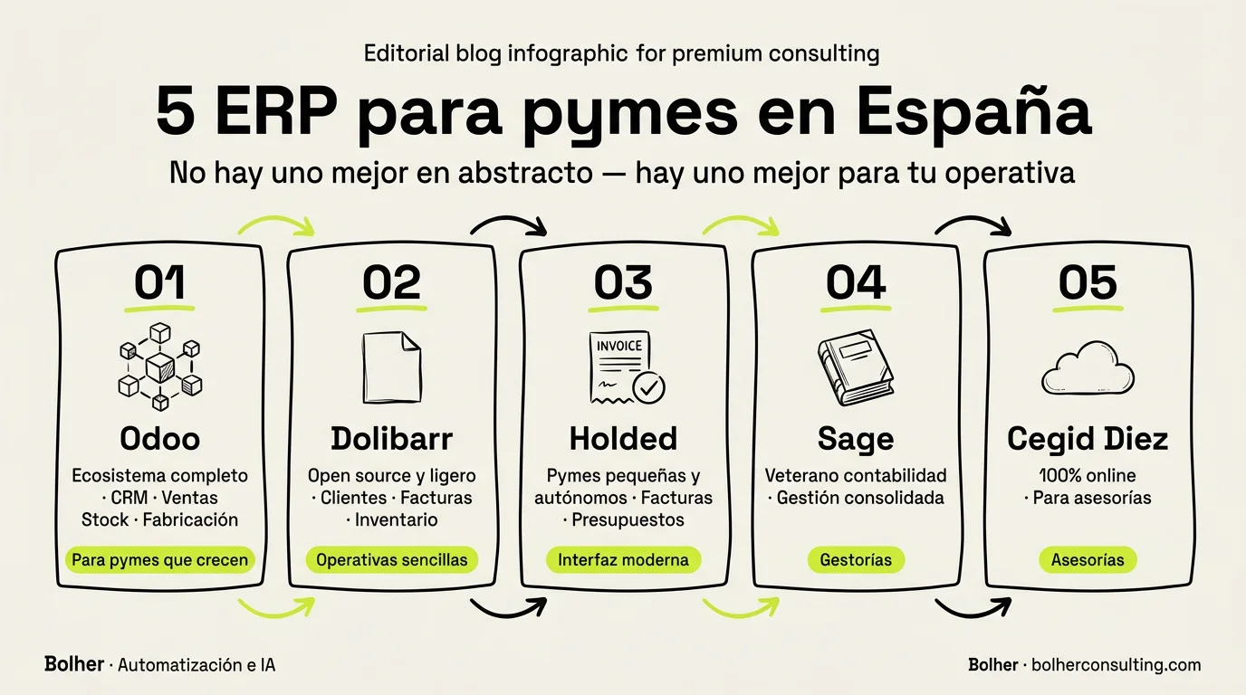 Los mejores ERP para pymes en España (comparativa)