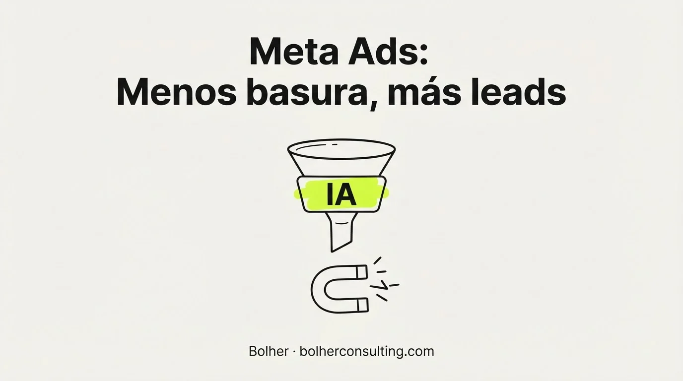 Lead Ads de Facebook e Instagram sin leads basura: cualifica antes de pagar más