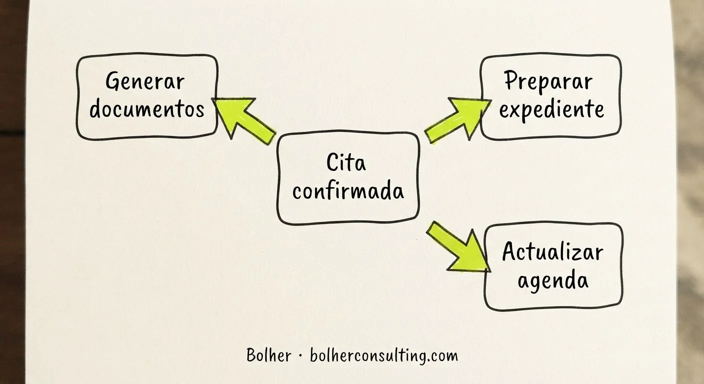 Diagrama de flujo de eficiencia operativa mediante automatización de procesos